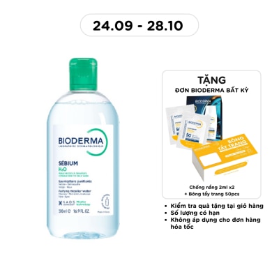 BIODERMA Sebium H2O Purifying Cleansing Micelle Solution 500ml image