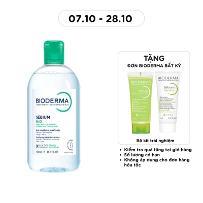 BIODERMA Sebium H2O Purifying Cleansing Micelle Solution 500ml image
