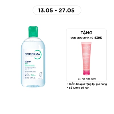 BIODERMA - Nước Tẩy Trang Dành Cho Da Nhờn Và Da Mụn Bioderma Sebium H20 500ml