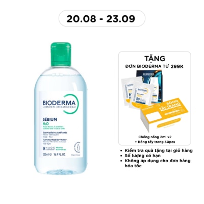 BIODERMA - Nước Tẩy Trang Dành Cho Da Nhờn Và Da Mụn Bioderma Sebium H20 500ml image