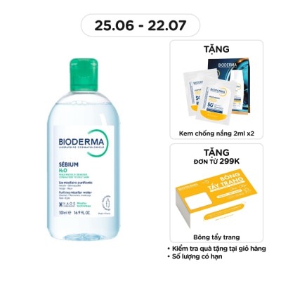 BIODERMA - Sebium H2O Purifying Cleansing Micelle Solution 500ml