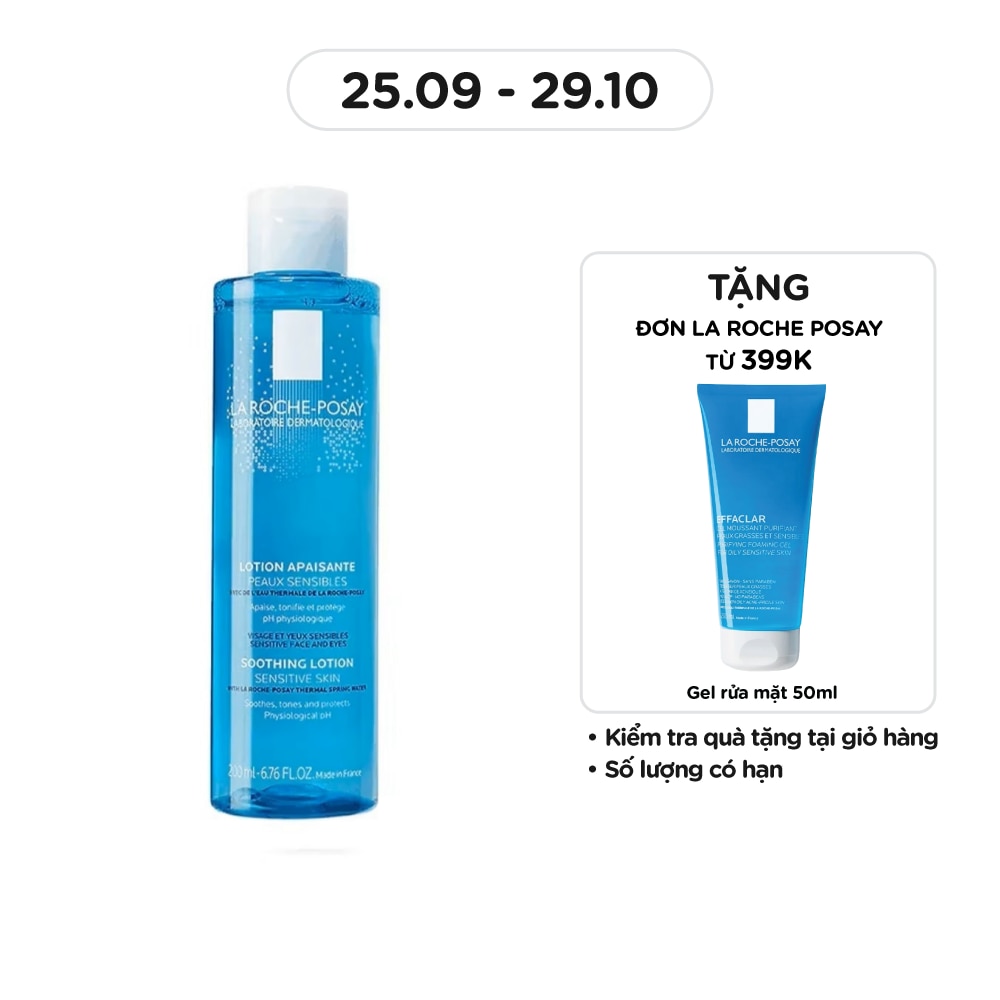 Nước Cân Bằng La Roche-Posay Giàu Khoáng Da Nhạy Cảm Soothing Lotion Sensitive Skin 200ml