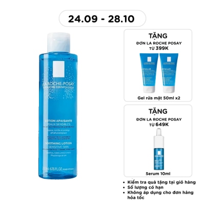 LA ROCHE POSAY Nước Cân Bằng La Roche Posay Giàu Khoáng Da Nhạy Cảm Soothing Lotion Sensitive Skin 200ml image