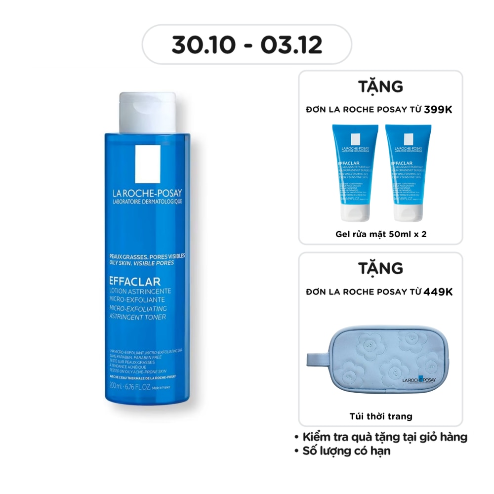 Nước Cân Bằng La Roche-Posay Effaclar 200ml