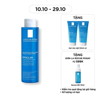LA ROCHE POSAY Nước Cân Bằng La Roche-Posay Effaclar 200ml