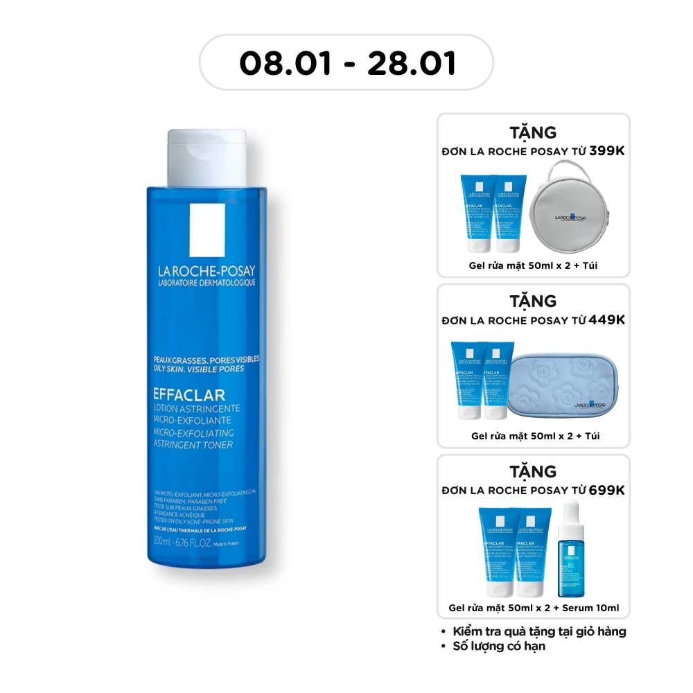 Nước Cân Bằng La Roche-Posay Effaclar 200ml