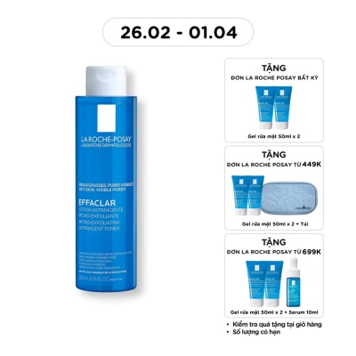 LA ROCHE POSAY Nước Cân Bằng La Roche-Posay Effaclar 200ml