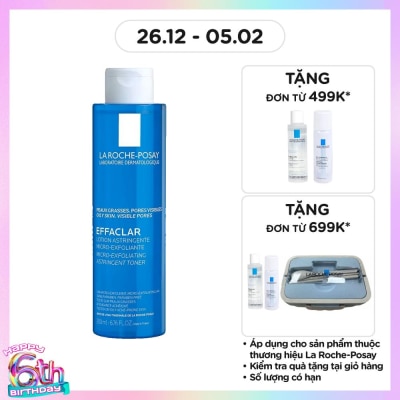 LA ROCHE POSAY Nước Cân Bằng La Roche-Posay Effaclar 200ml