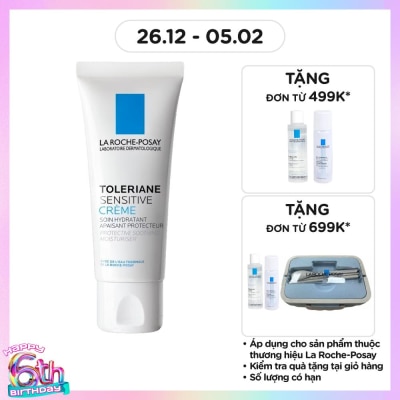 LA ROCHE POSAY Kem Dưỡng Ẩm La Roche-Posay Cấp Nước Làm Dịu Bảo Vệ Da Toleriane Sensitive Prebiotic Care 40ml