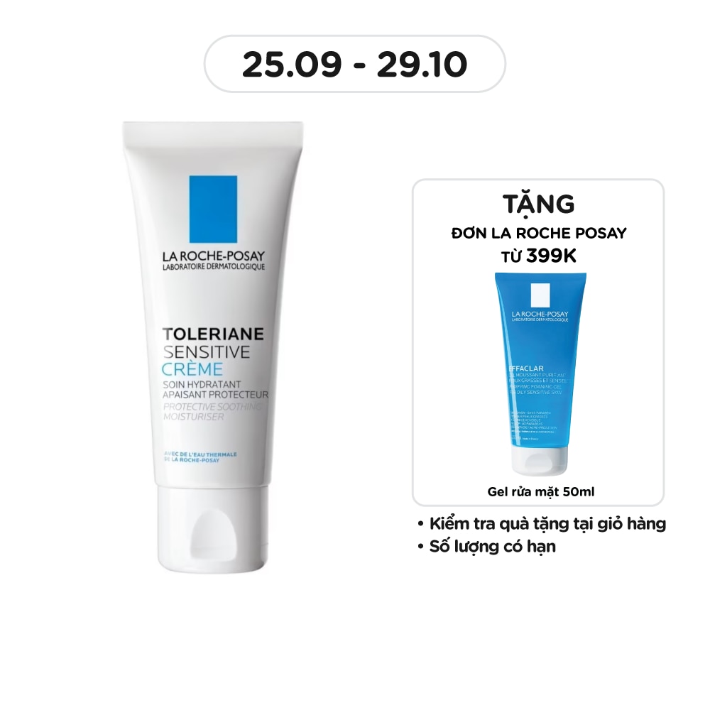 Kem Dưỡng Ẩm La Roche-Posay Cấp Nước Làm Dịu Bảo Vệ Da Toleriane Sensitive Prebiotic Care 40ml
