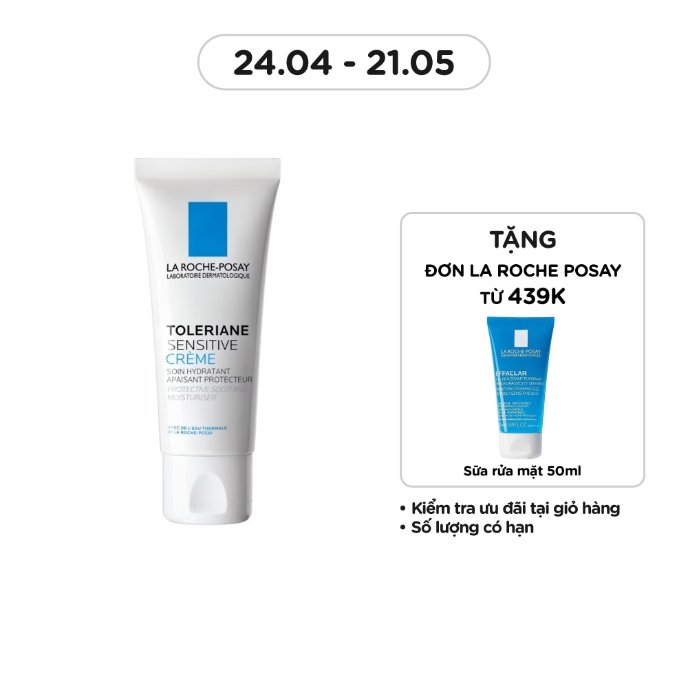 Kem Dưỡng Ẩm La Roche-Posay Cấp Nước Làm Dịu Bảo Vệ Da Toleriane Sensitive Prebiotic Care 40ml