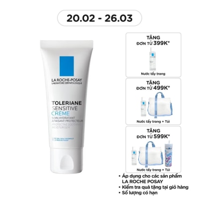 LA ROCHE POSAY Kem Dưỡng Ẩm La Roche-Posay Cấp Nước Làm Dịu Bảo Vệ Da Toleriane Sensitive Prebiotic Care 40ml