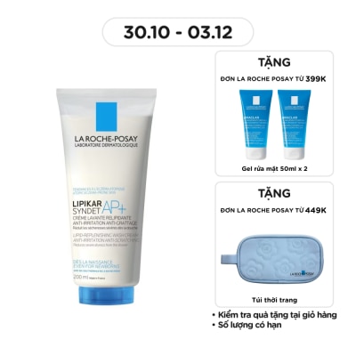 LA ROCHE POSAY Sữa Rửa Mặt Và Tắm La Roche-Posay Lipikar Syndet AP+ 200ml