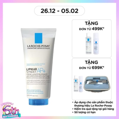 LA ROCHE POSAY Sữa Rửa Mặt Và Tắm La Roche-Posay Lipikar Syndet AP+ 200ml