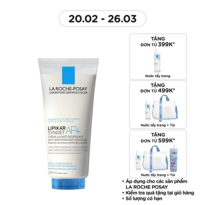 LA ROCHE POSAY Sữa Rửa Mặt Và Tắm La Roche-Posay Lipikar Syndet AP+ 200ml