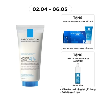 LA ROCHE POSAY - Lipikar Syndet AP+ Lipid-Replenishing Cream Wash 200ml