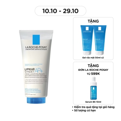 LA ROCHE POSAY Sữa Rửa Mặt Và Tắm La Roche-Posay Lipikar Syndet AP+ 200ml