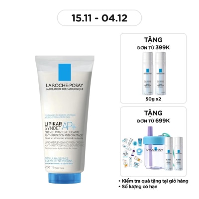 LA ROCHE POSAY Sữa Rửa Mặt Và Tắm La Roche-Posay Lipikar Syndet AP+ 200ml