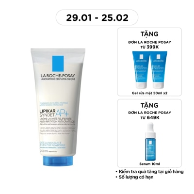 LA ROCHE POSAY Sữa Rửa Mặt Và Tắm La Roche-Posay Lipikar Syndet AP+ 200ml