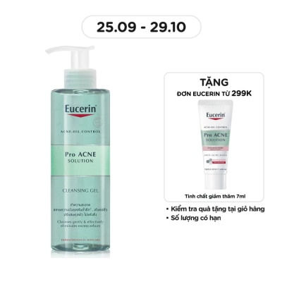 EUCERIN Gel Rửa Mặt Eucerin Giảm Mụn Pro Acne Cleansing Gel 200ml