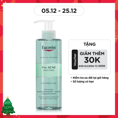 EUCERIN Gel Rửa Mặt Eucerin Giảm Mụn Pro Acne Cleansing Gel 200ml