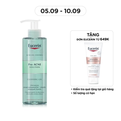 EUCERIN Gel Rửa Mặt Eucerin Giảm Mụn Pro Acne Cleansing Gel 200ml