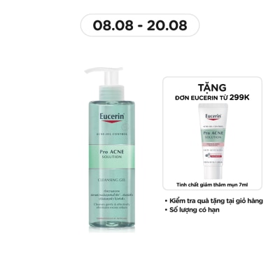 EUCERIN Gel Rửa Mặt Eucerin Giảm Mụn Pro Acne Cleansing Gel 200ml