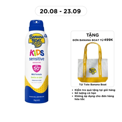 BANANA BOAT - Xịt Chống Nắng Banana Boat Simply Protect Kids SPF50+ PA++++ 170g #Vàng image