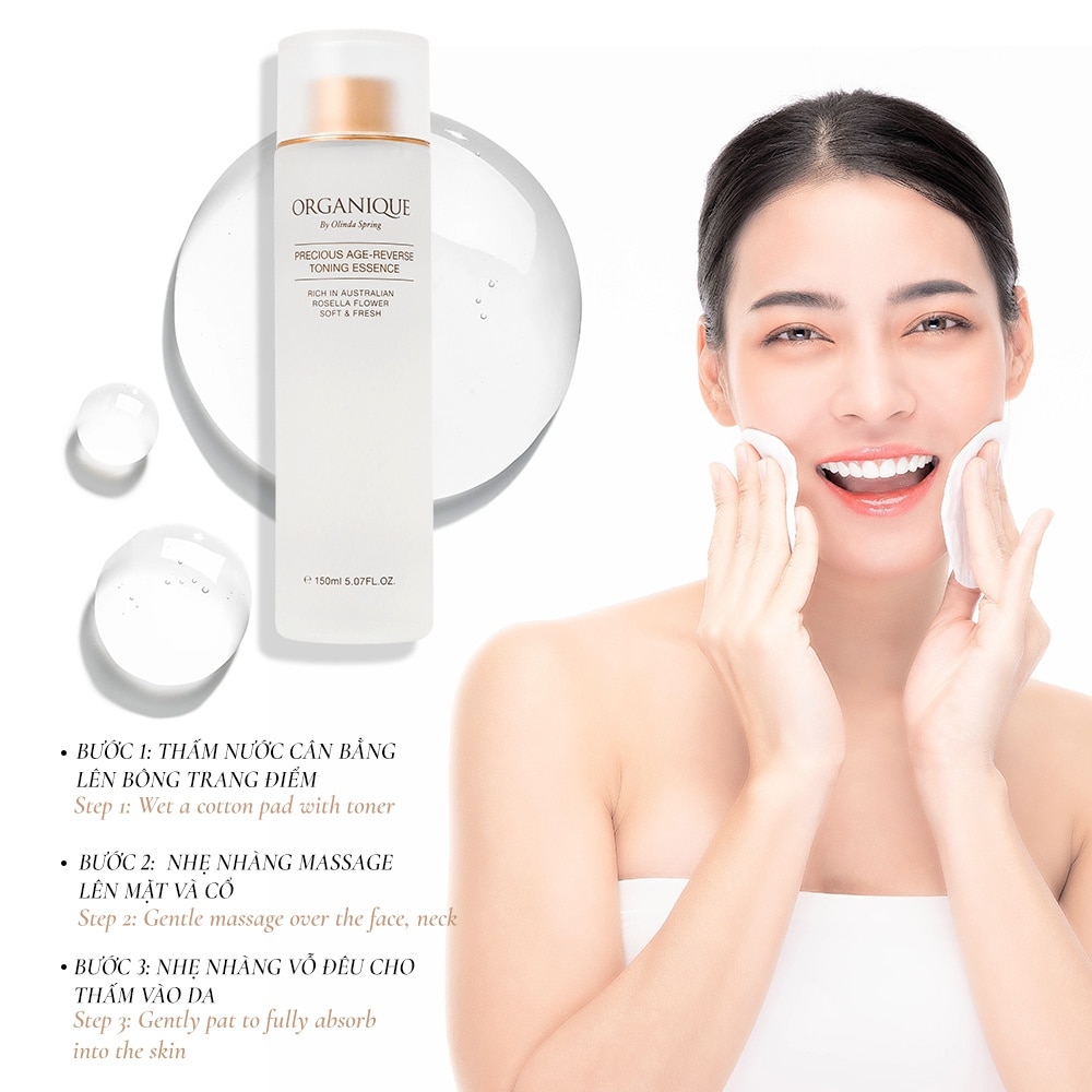 Nước Cân Bằng Organique Chống Lão Hóa Age-Reverse Toning Essence 150ml