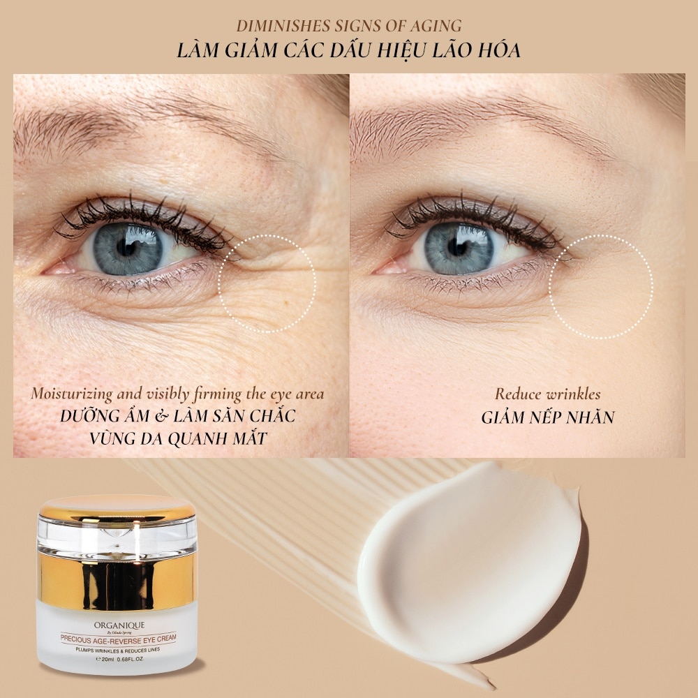 Kem Mắt Organique Chống Lão Hóa Age-Reverse Eye Cream 20ml