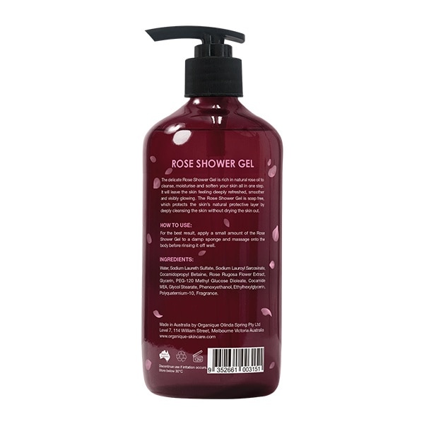 Sữa Tắm Hoa Hồng Organique Rose Shower Gel 500ml