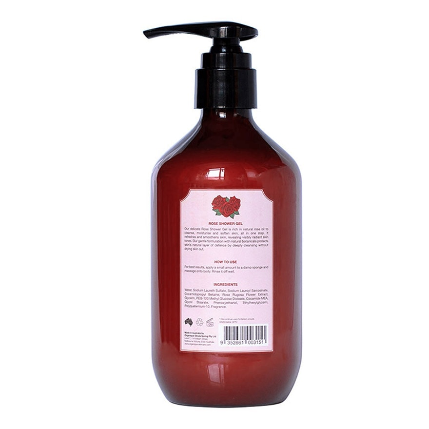 Sữa Tắm Hoa Hồng Organique Rose Shower Gel 500ml