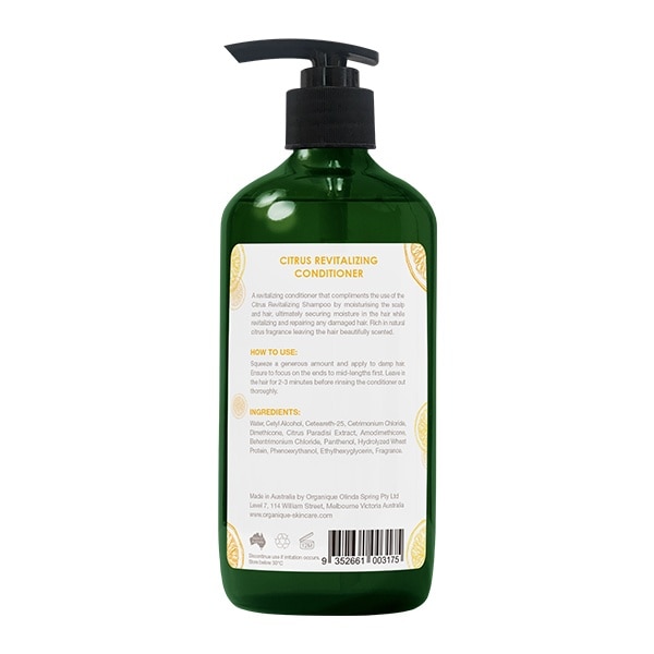 Dầu Xả Organique Phục Hồi Hương Cam Chanh Citrus Revitalizing Conditioner 500ml