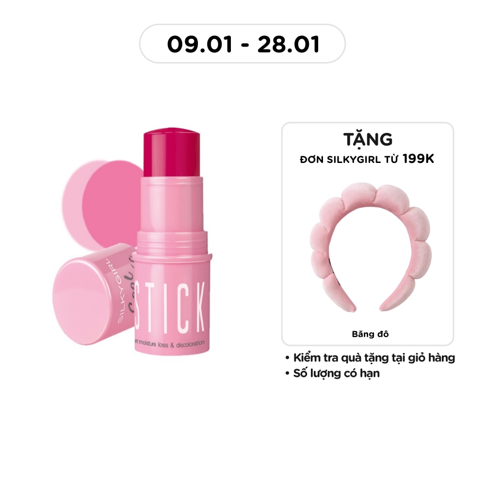SILKYGIRL Má Hồng Dạng Thỏi Silkygirl Cool Chic Blush Stick 4g .#01 Peach