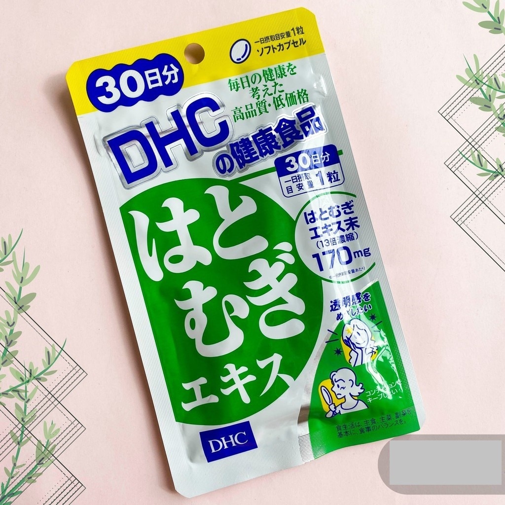 Thực Phẩm Bảo Vệ Sức Khỏe DHC Sáng Da Adlay Extract Soft Capsule Viên Nang Mềm 30v