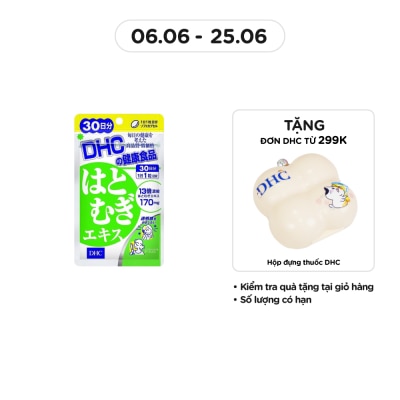 DHC Thực Phẩm Bảo Vệ Sức Khỏe DHC Sáng Da Adlay Extract Soft Capsule Viên Nang Mềm 30v