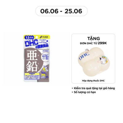 DHC Thực Phẩm Bảo Vệ Sức Khỏe DHC Zinc Hard Capsule Viên Nang Cứng 15v