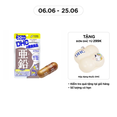 DHC Thực Phẩm Bảo Vệ Sức Khỏe DHC Zinc Hard Capsule Viên Nang Cứng 30v