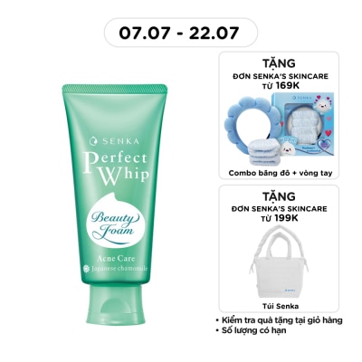 SENKA - Sữa Rửa Mặt Senka Perfect Whip Acnes Care Dành Cho Da Mụn 100g