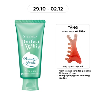 SENKA Sữa Rửa Mặt Senka Perfect Whip Acnes Care Dành Cho Da Mụn 100g image