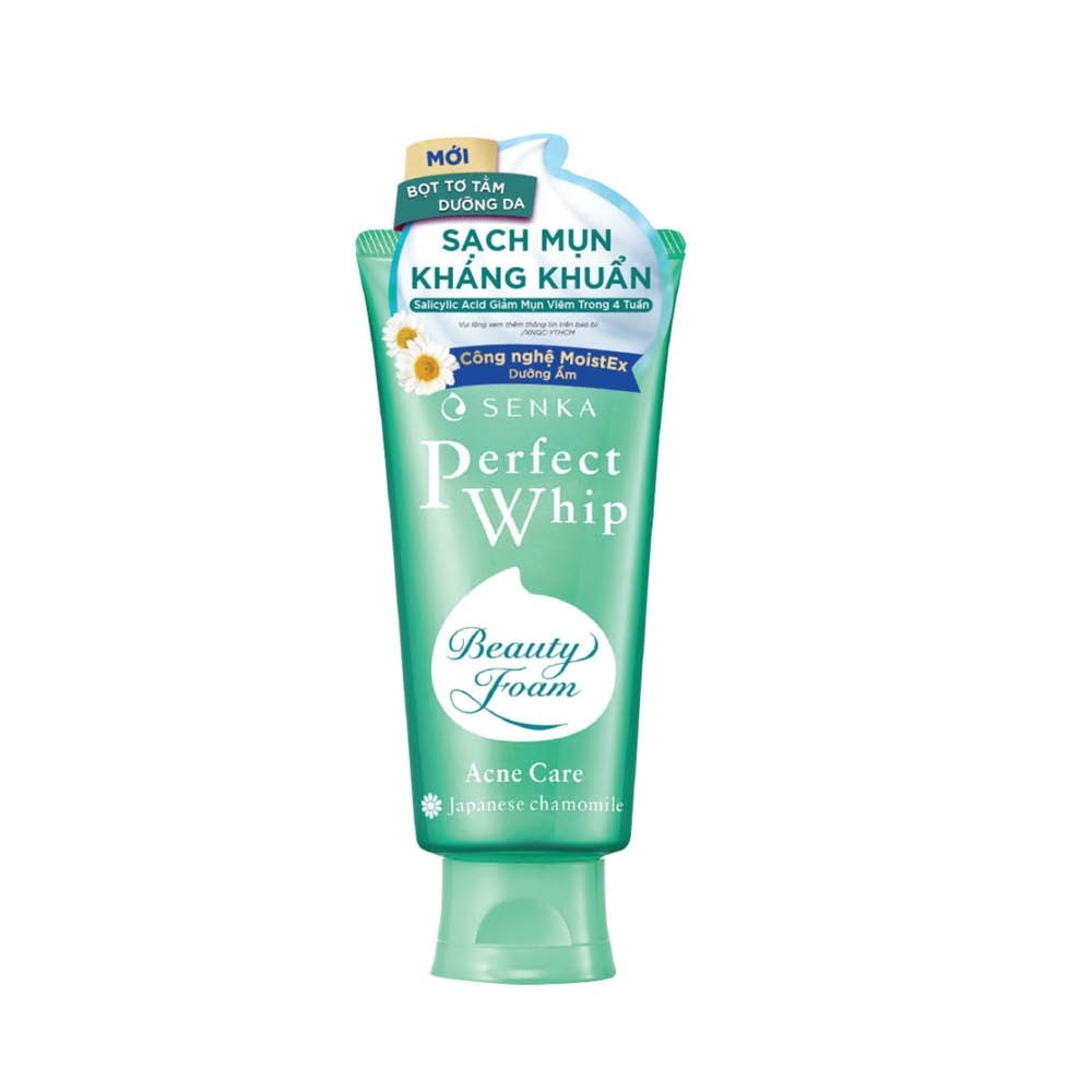 Sữa Rửa Mặt Senka Perfect Whip Acnes Care Dành Cho Da Mụn 100g