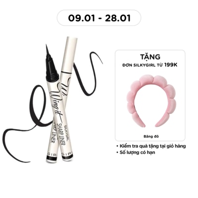 SILKYGIRL Kẻ Mắt Nước Silkygirl Wing It Sharp Liner 0.5g .#Super Black