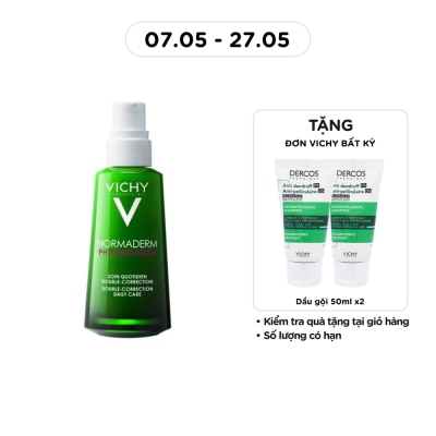 VICHY - Kem Dưỡng Vichy Normaderm Phytosolution Dạng Gel Sữa Dưỡng Dành Cho Da Mụn 50ml