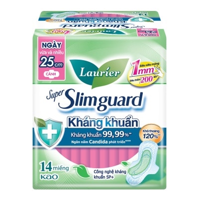 LAURIER Super Slimguard 1mm Anti-Bacteria Day 14pcs