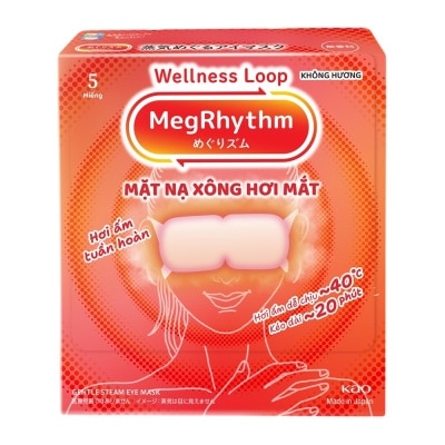 MEGRHYTHM Mặt Nạ Xông Hơi Mắt MegRhythm Không Hương 5 Miếng/Hộp