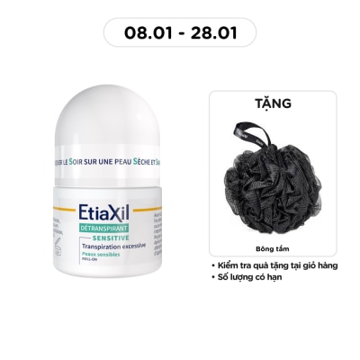 ETIAXIL Lăn Khử Mùi Etiaxil Dành Cho Da Nhạy Cảm Aisselles Sensibles 15ml
