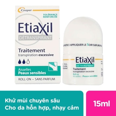 ETIAXIL Treatment Transpiration Excesstive Aisselles Sensibles 15ml .#Blue