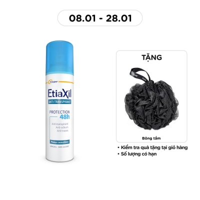 ETIAXIL Xịt Khử Mùi Etiaxil Dòng Hằng Ngày Anti-transpirant 48h 150ml