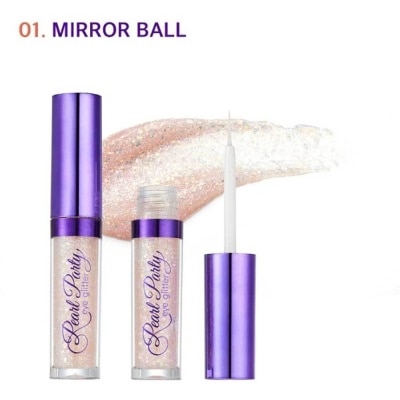 BOM Màu Mắt Nhũ Bom Pearl Party Eye Glitter 3.5g .#01 Mirrorball