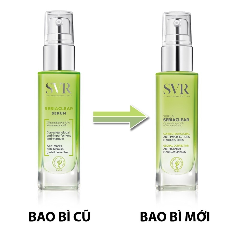 Serum SVR Sebiaclear Serum Giảm Mụn, Thông Thoáng Lỗ Chân Lông, Làm Mềm Mịn Da 30ml